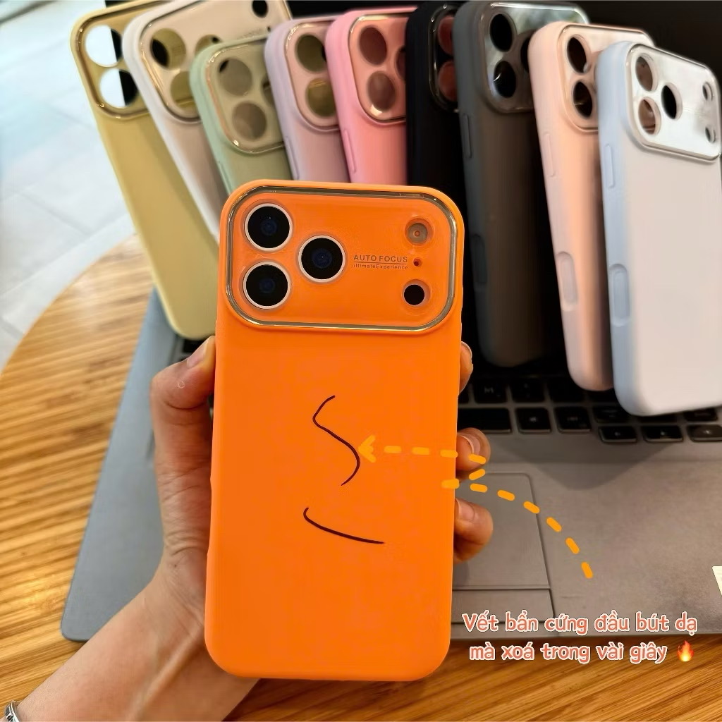 Ốp Lưng Iphone_ Ốp Chống Bẩn Độ Full Camera 17 Promax Cao Cấp
