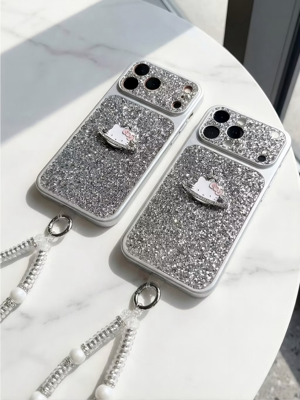 Ốp Lưng iPhone Glitter Kitty - Sang Trọng và Cute