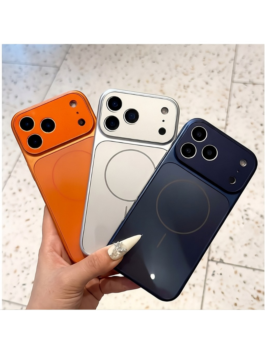 ỐP LƯNG IPHONE TỪ TÍNH TRƠN 3 MÀU CÓ BẢO VỆ ỐNG KÍNH  🛡️🔋