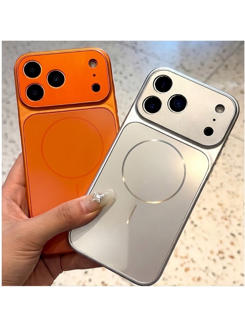 ỐP LƯNG IPHONE TỪ TÍNH TRƠN 3 MÀU CÓ BẢO VỆ ỐNG KÍNH  🛡️🔋