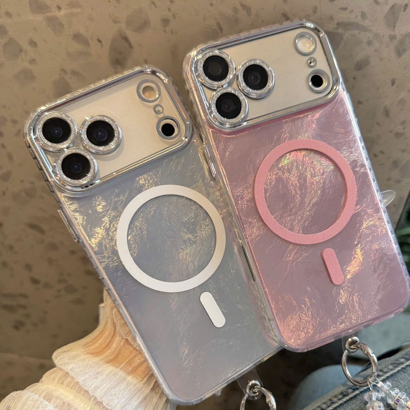 Ốp lưng IPhone Ánh Ngọc Trai Smile Horse, Sạc Từ Tính