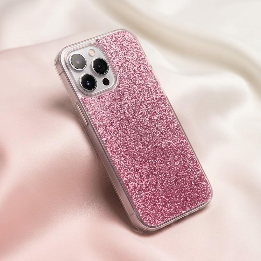 Ốp Lưng Iphone Trong Suốt Lưng Cứng Chống Ố - Tặng Kèm Miếng Lót Nhũ