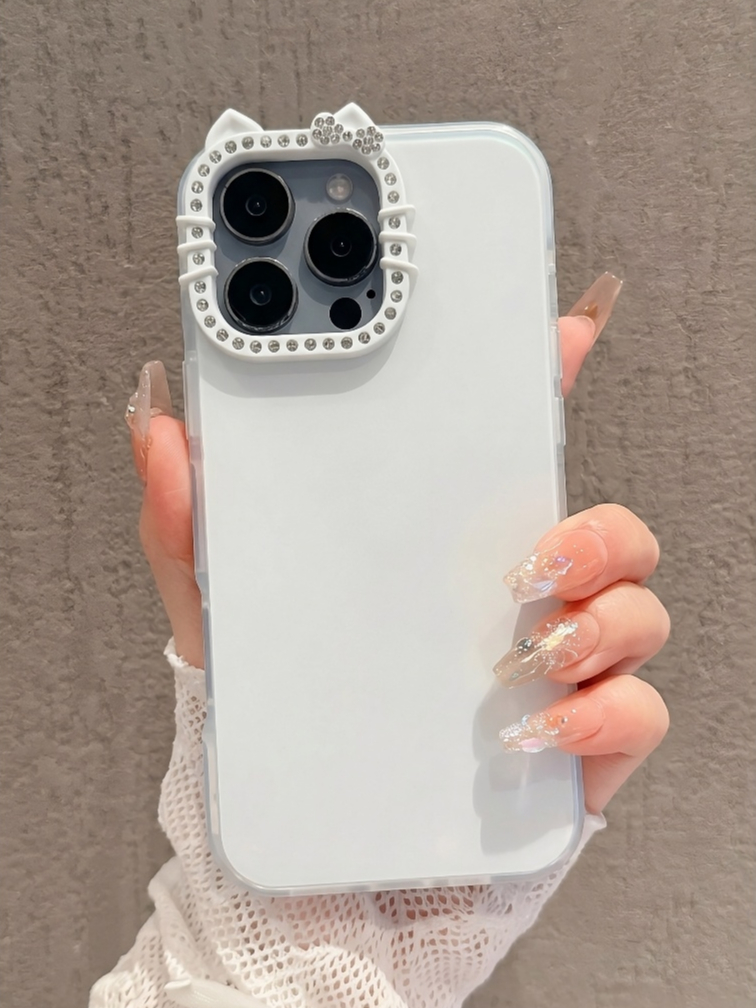 Ốp Lưng Iphone Viền Camera Đính Đá Lấp Lánh
