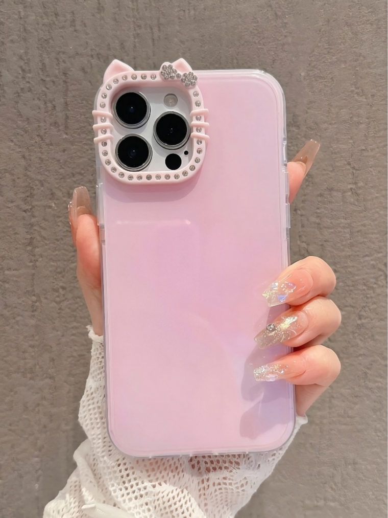 Ốp Lưng Iphone Viền Camera Đính Đá Lấp Lánh