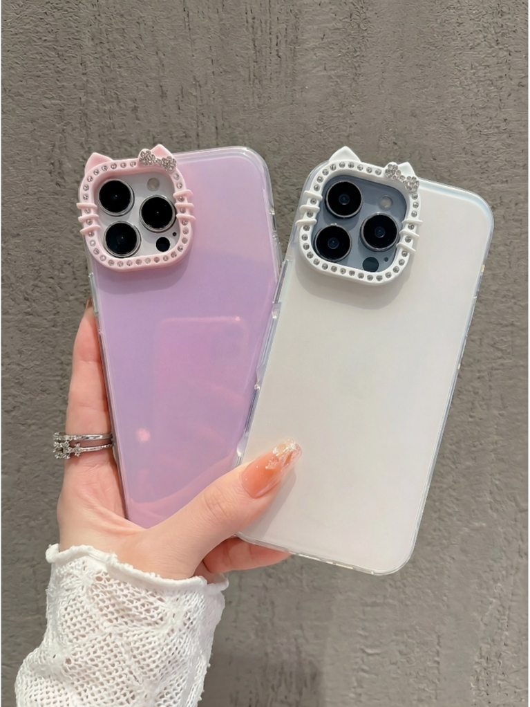 Ốp Lưng Iphone Viền Camera Đính Đá Lấp Lánh