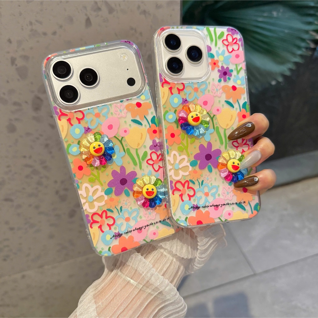 Ốp Lưng Iphone Hoa Cười Cầu Vồng
