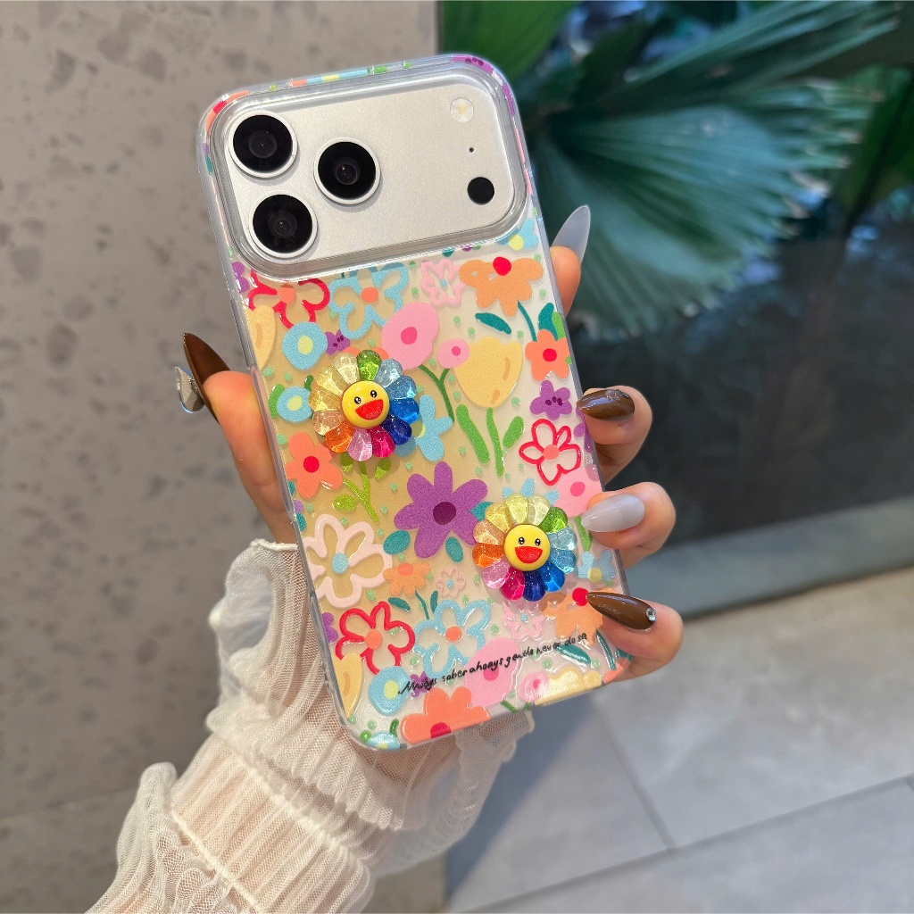 Ốp Lưng Iphone Hoa Cười Cầu Vồng