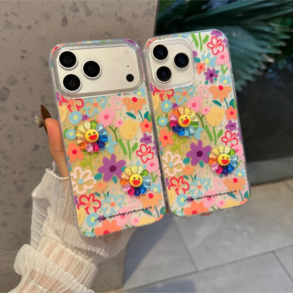 Ốp Lưng Iphone Hoa Cười Cầu Vồng
