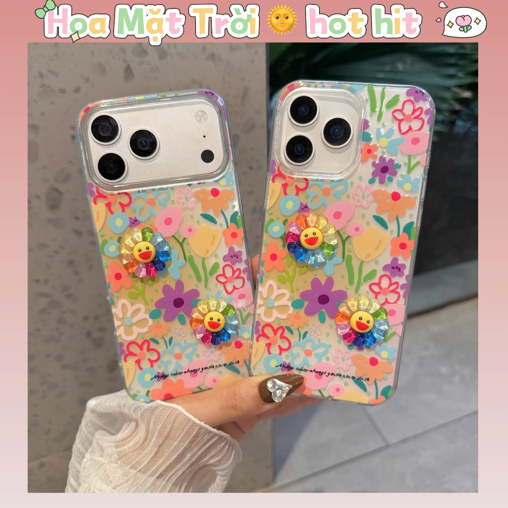 Ốp Lưng Iphone Hoa Cười Cầu Vồng