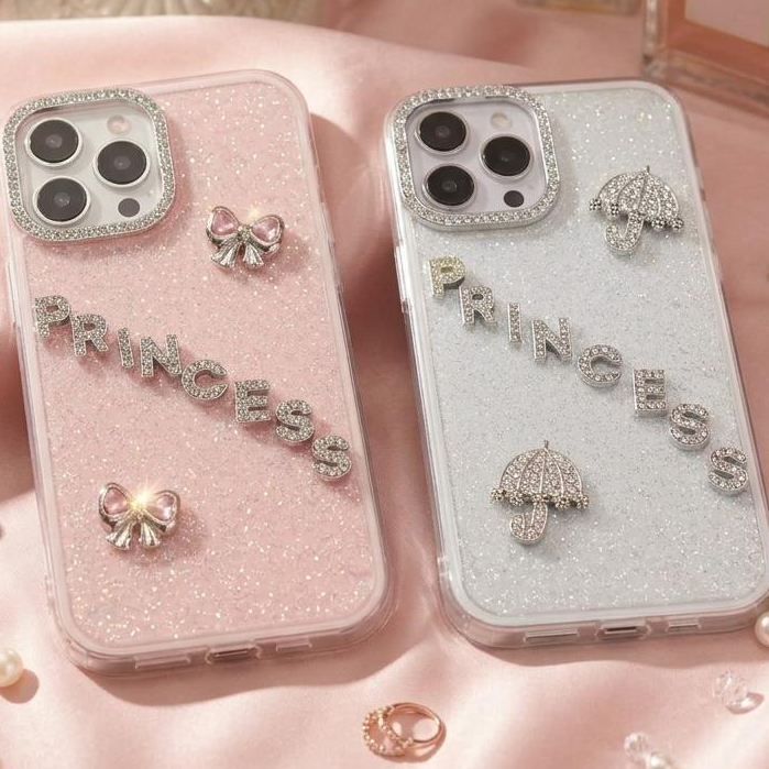 Ốp Lưng Iphone Đính Chữ Đá_