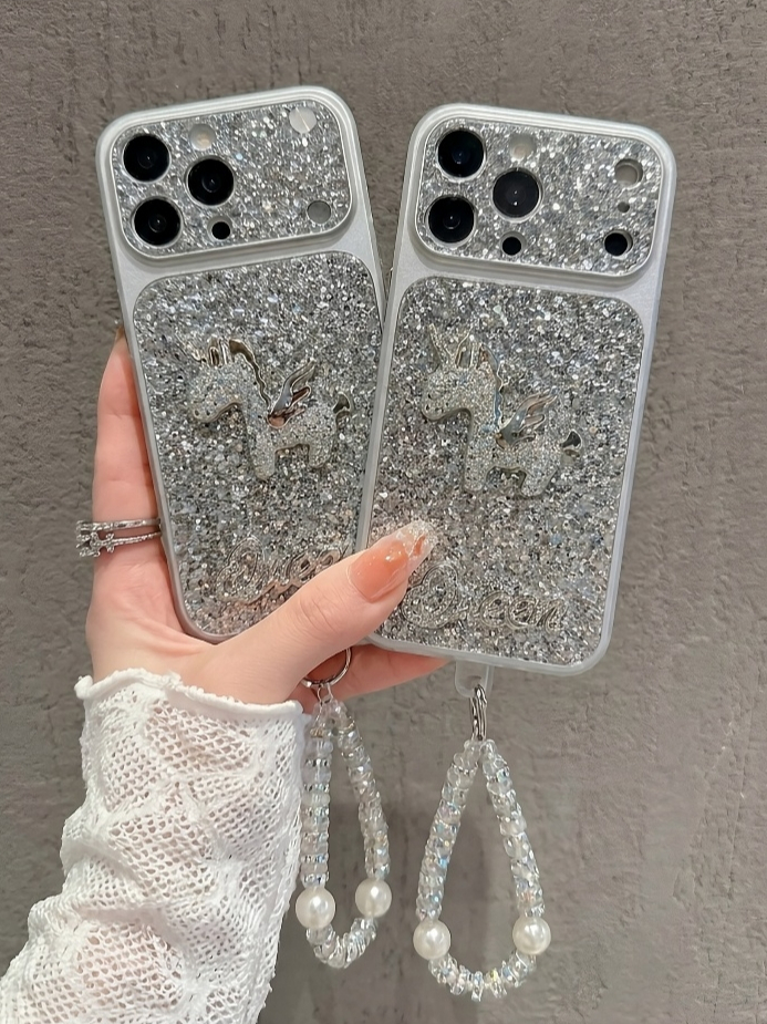 Ốp Lưng iPhone Kim Tuyến Kỳ Lân 3D Sang Chảnh