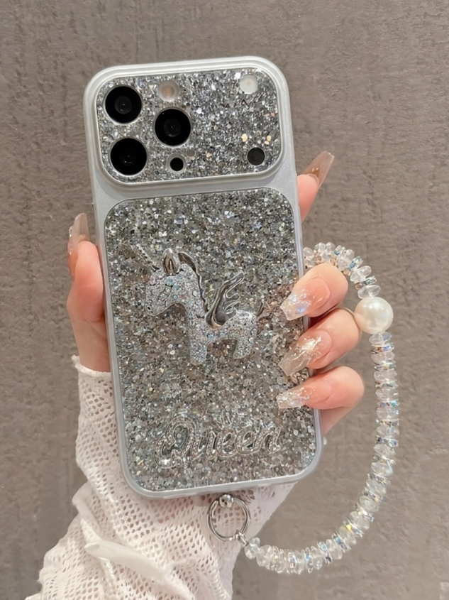 Ốp Lưng iPhone Kim Tuyến Kỳ Lân 3D Sang Chảnh