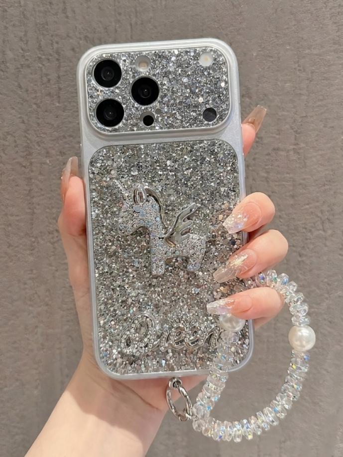 Ốp Lưng iPhone Kim Tuyến Kỳ Lân 3D Sang Chảnh