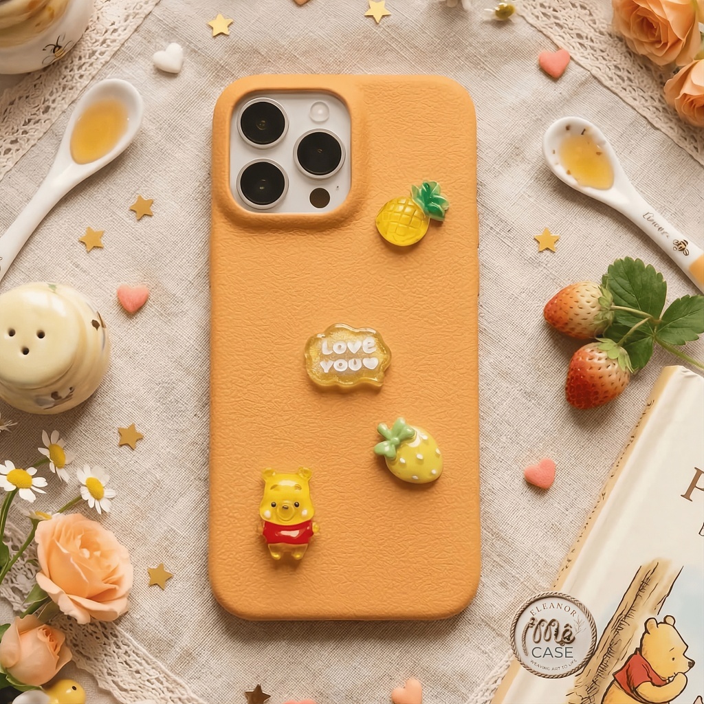 😍 🥰ỐP LƯNG IPHONE 🍍💛 Khu Vườn Trái Ngọt – Bé Gấu Xinh 🐻🌼