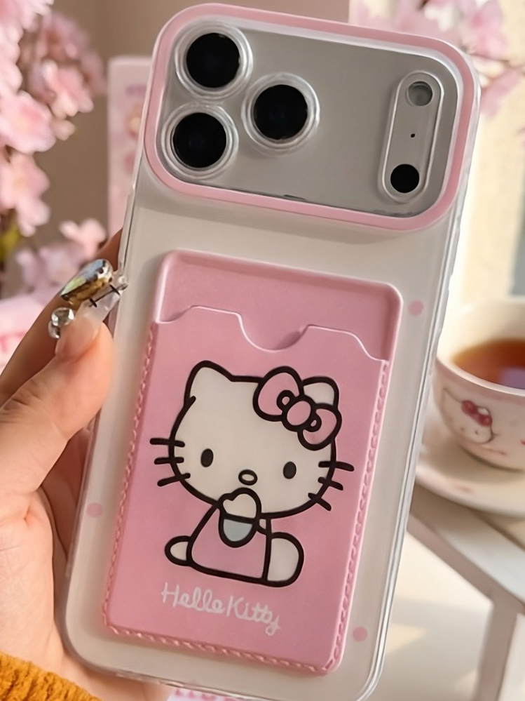 Ốp Lưng Cute Card Holder – Ốp Lưng Kèm Ngăn Đựng Thẻ Trend 2026 (Tặng kèm 1 bộ charm)