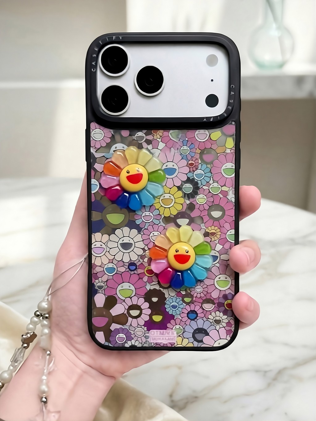 Ốp Lưng Iphone Hoa Cười Rực Rỡ -Rainbow Smile Garden 🌈✨