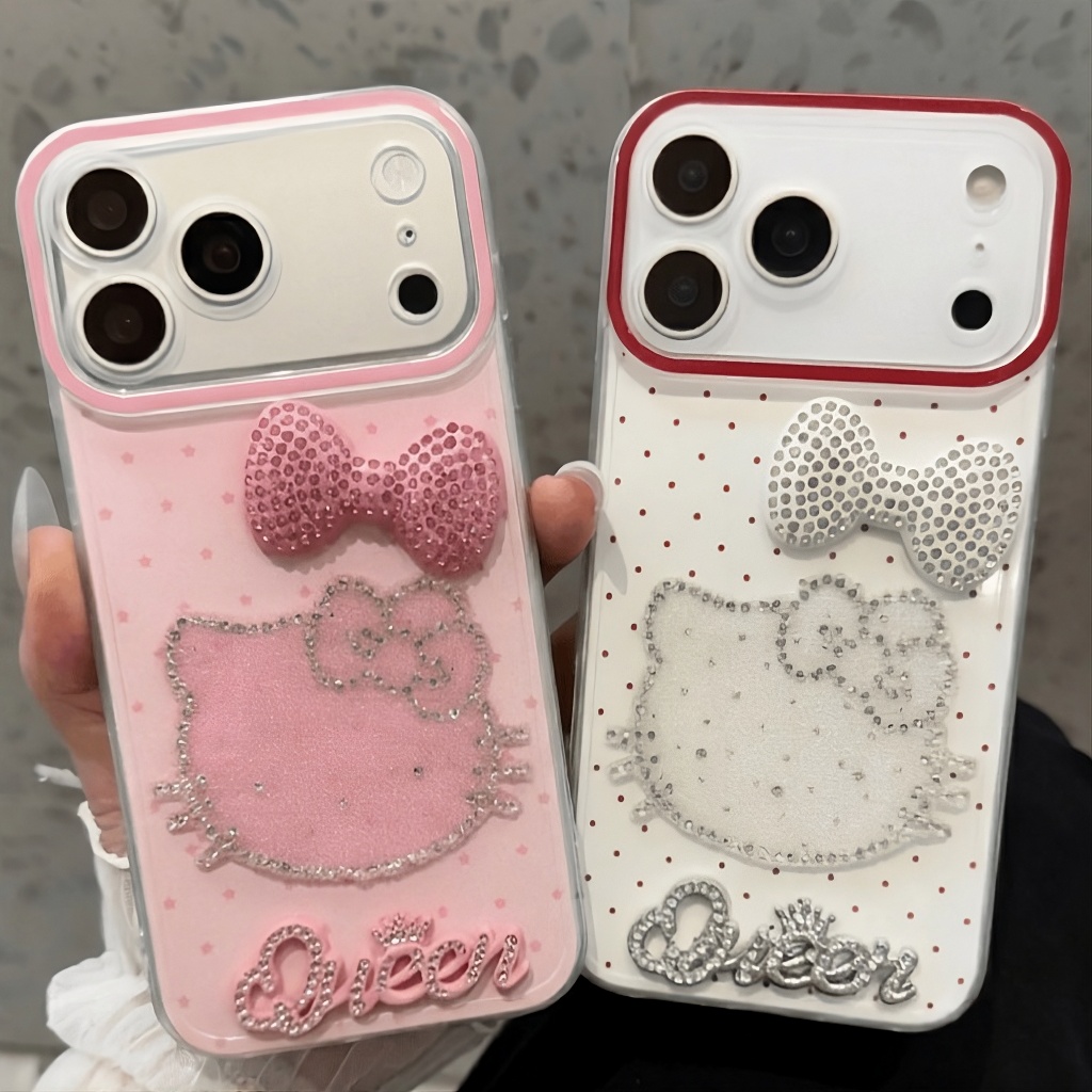 Ốp Lưng Iphone Kitty Đính Đá Queen  💎💖