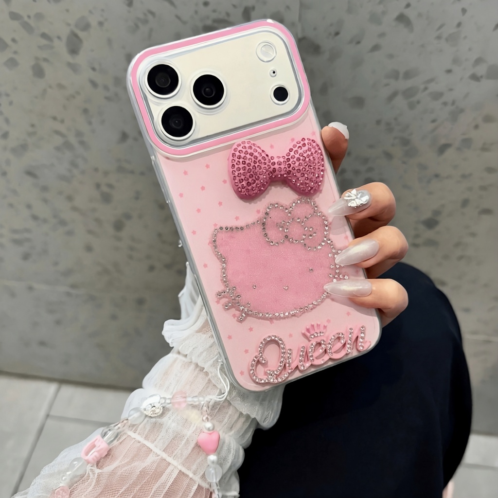 Ốp Lưng Iphone Kitty Đính Đá Queen  💎💖