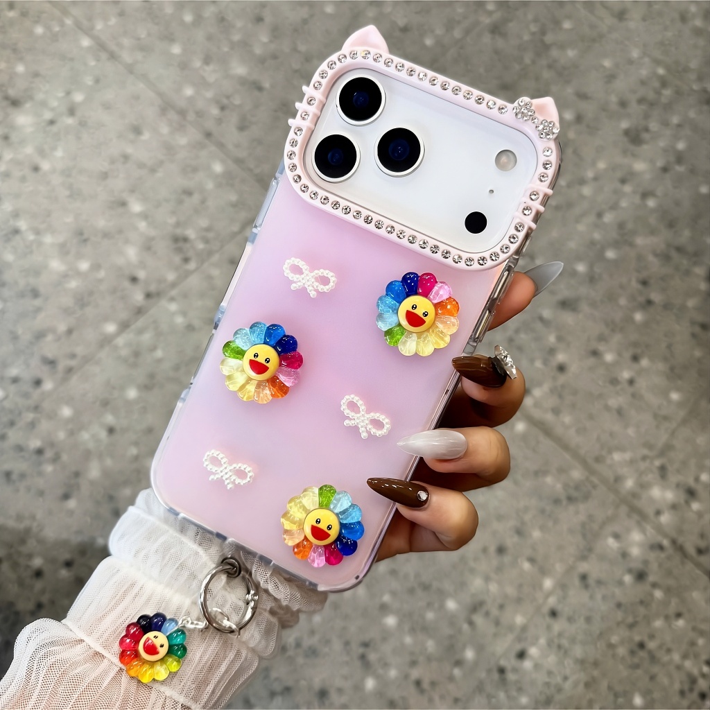 Ốp Lưng iPhone Tai Mèo Hoa Cười Rạng Rỡ