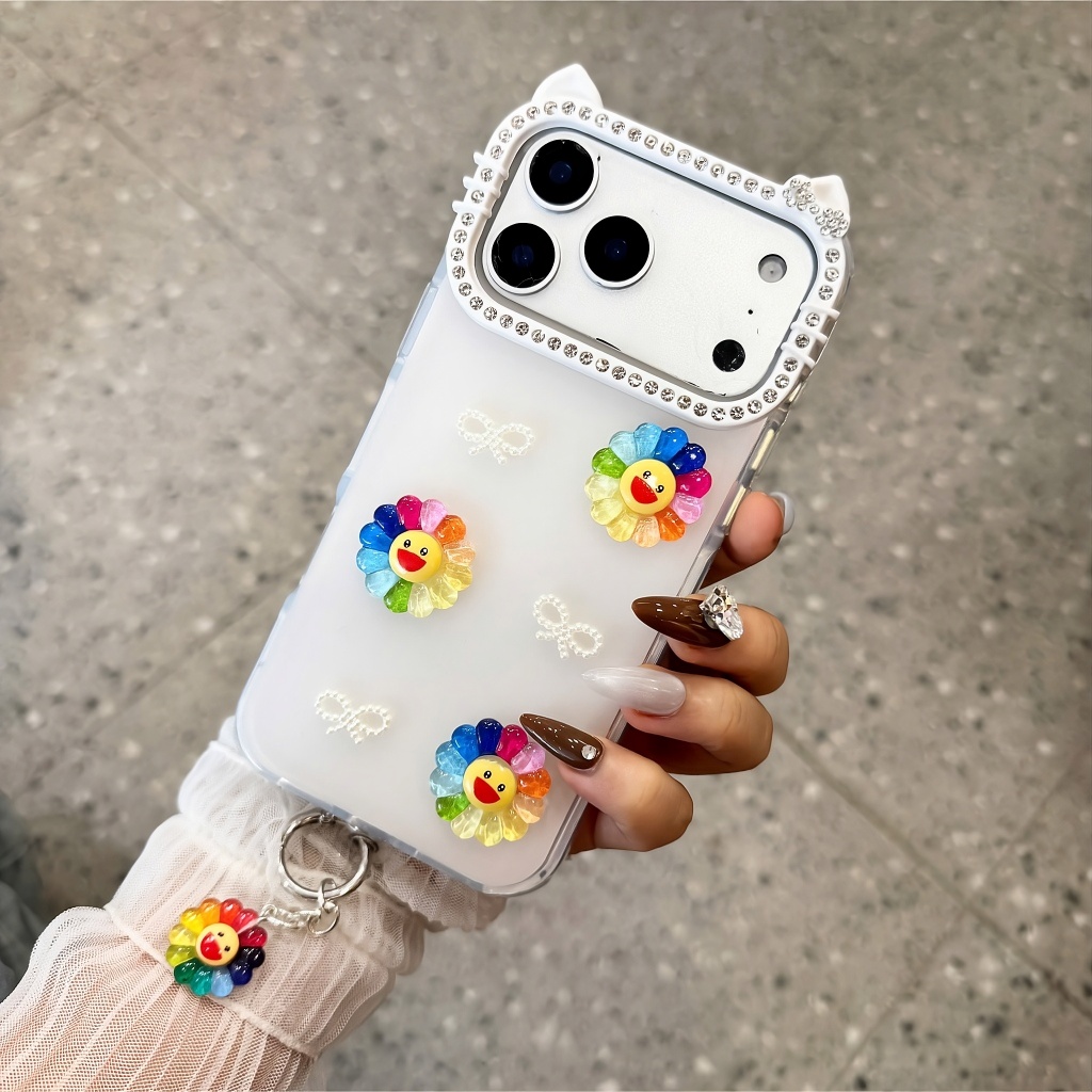 Ốp Lưng iPhone Tai Mèo Hoa Cười Rạng Rỡ