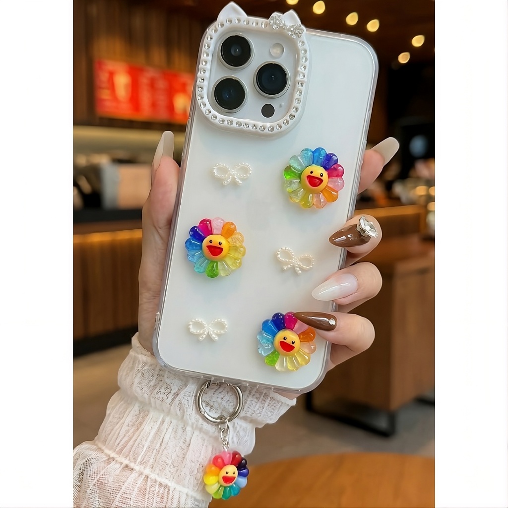 Ốp Lưng iPhone Tai Mèo Hoa Cười Rạng Rỡ