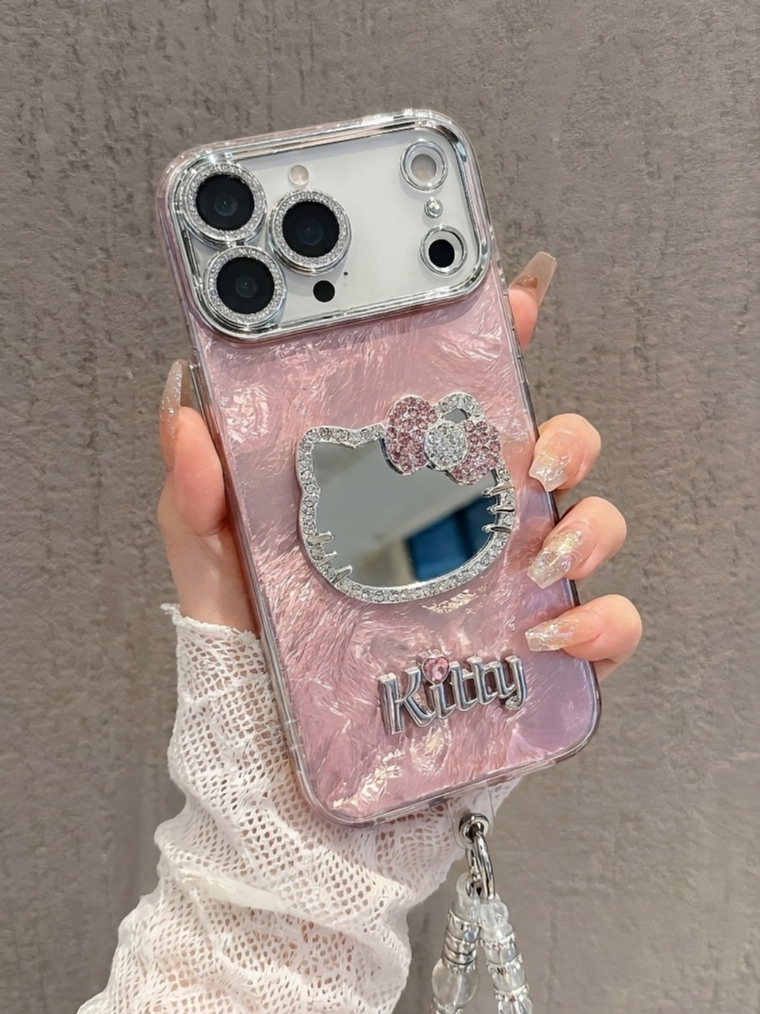 Ốp Lưng Iphone Gương Kitty Sang Chảnh