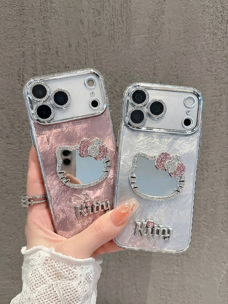 Ốp Lưng Iphone Gương Kitty Sang Chảnh