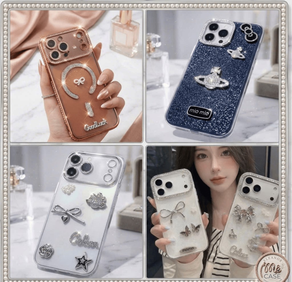 [ TÚI MÙ NHÂN PHẨM ] Combo 3 Ốp Điện Thoại Đính Charm 3D Cao Cấp Thủ Công Mê CaSe