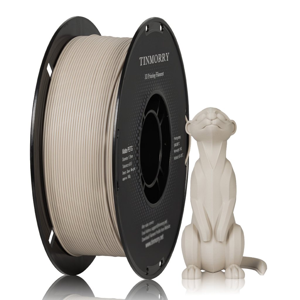Sợi nhựa in 3D  Tinmorry  PETG  Matte - warm grey : Filament 1.75mm - Cuộn 1kg