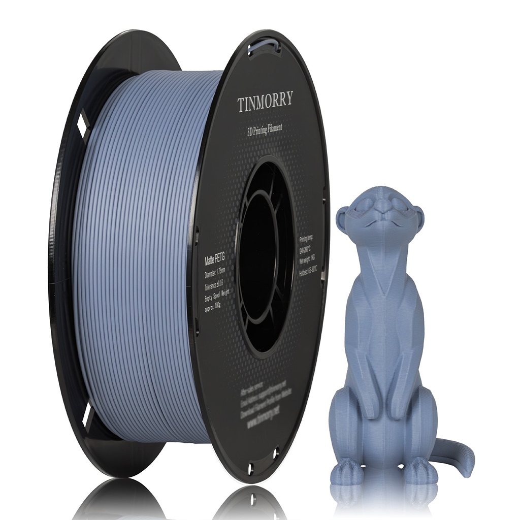 Sợi nhựa in 3D  Tinmorry  PETG  Matte - Misty Blue : Filament 1.75mm - Cuộn 1kg