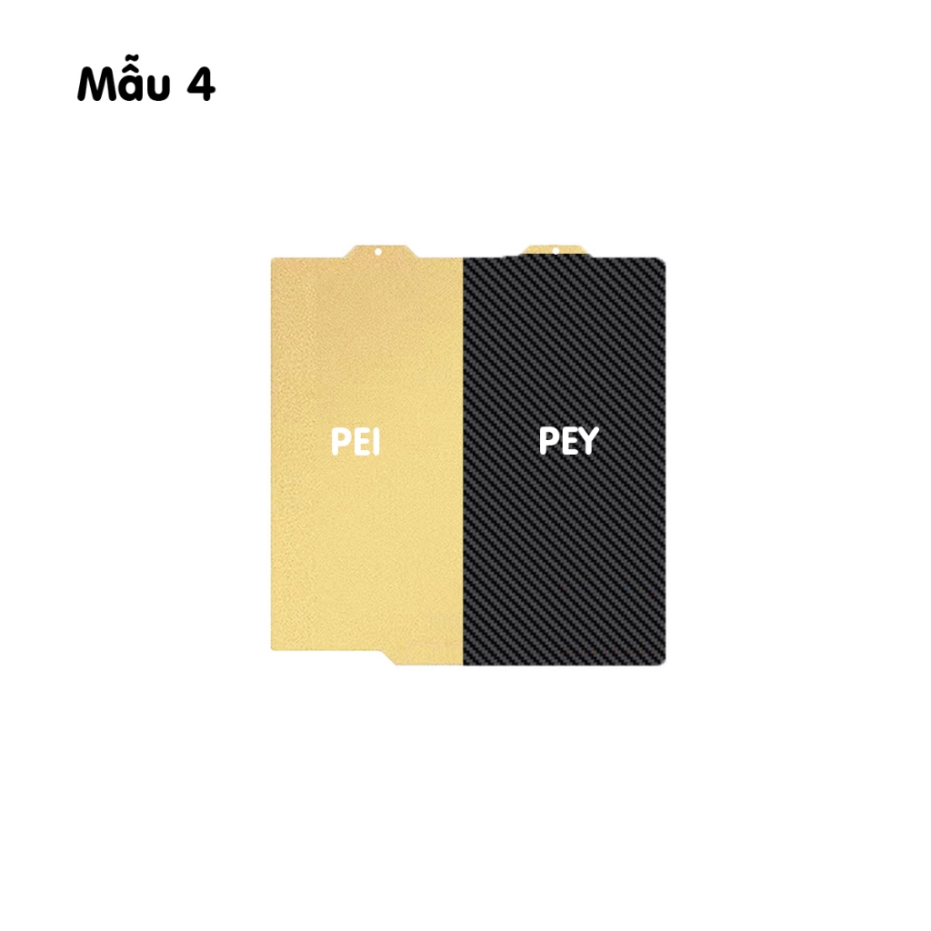 Bàn in Bambulab A1mini [Mẫu 4] Nhám vàng + sợi carbon, bộ phận máy in 3D, chất liệu hợp kim thép carbon, mới 100%