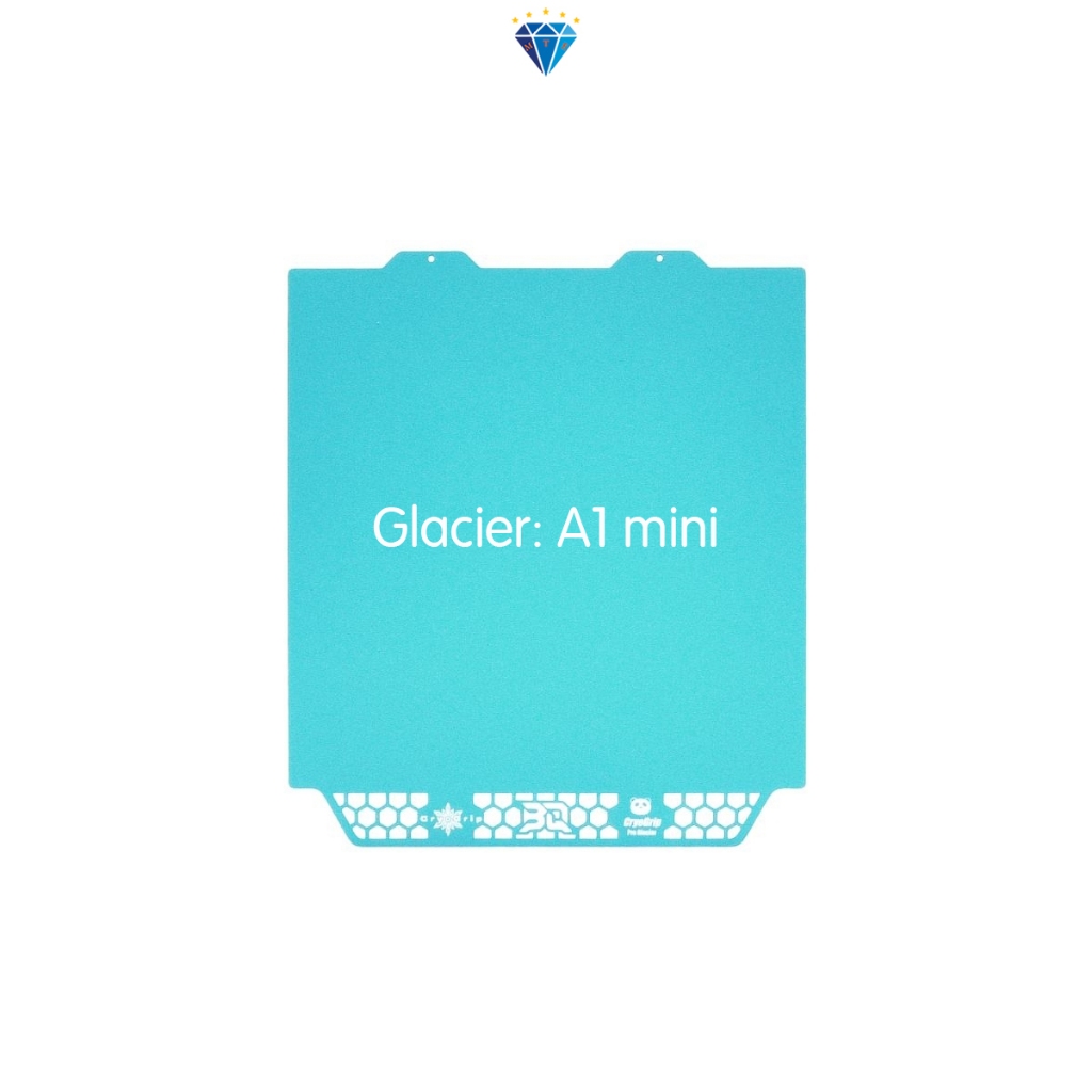 Bàn in lạnh BIQU A1/P1/X1 Glacier, bộ phận máy in 3D, chất liệu hợp kim thép carbon, mới 100%