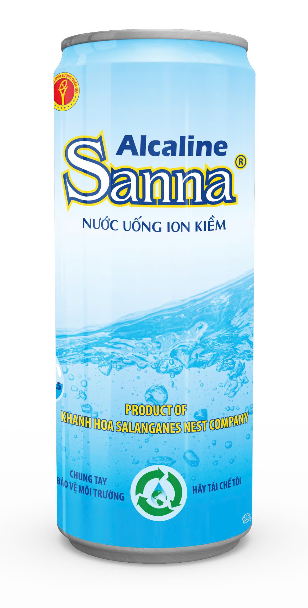 Nước Ion kiềm Sanna Alcaline – Lon