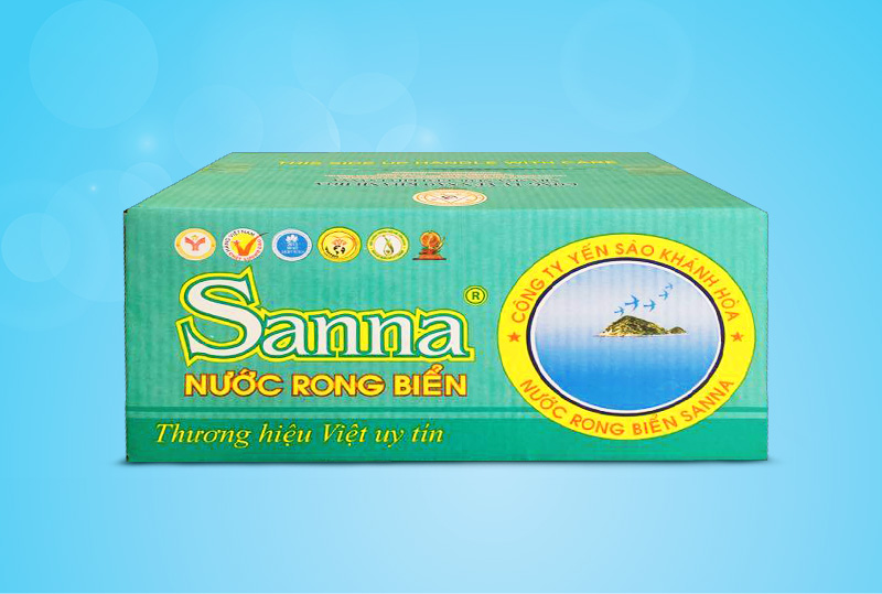 Nước rong biển Sanna, thùng 24 chai