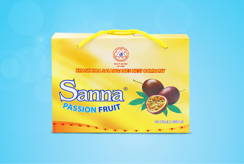 Nước chanh dây Sanna hộp 4 chai