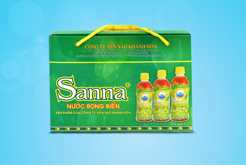 Hộp nước rong biển Sanna (4 chai)