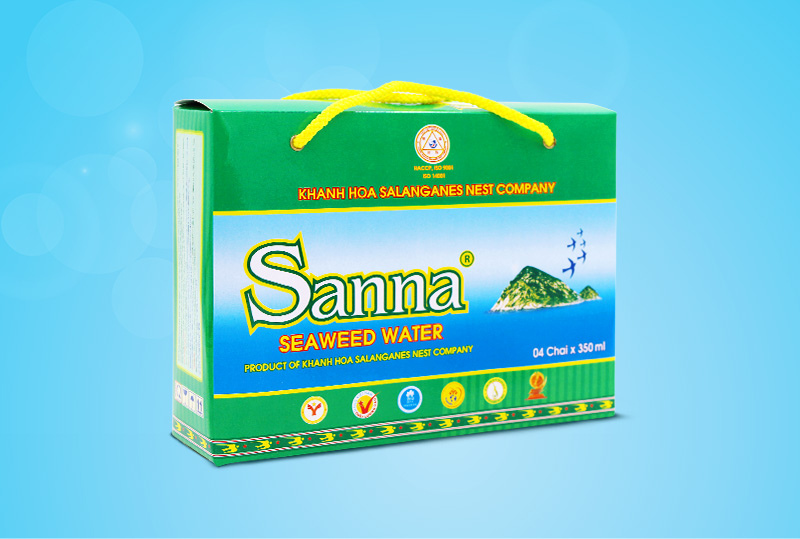 Hộp nước rong biển Sanna (4 chai)