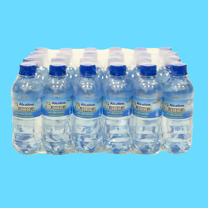 KM Nước uống Ion kiềm Sanna đóng chai 330ml Block 24 chai