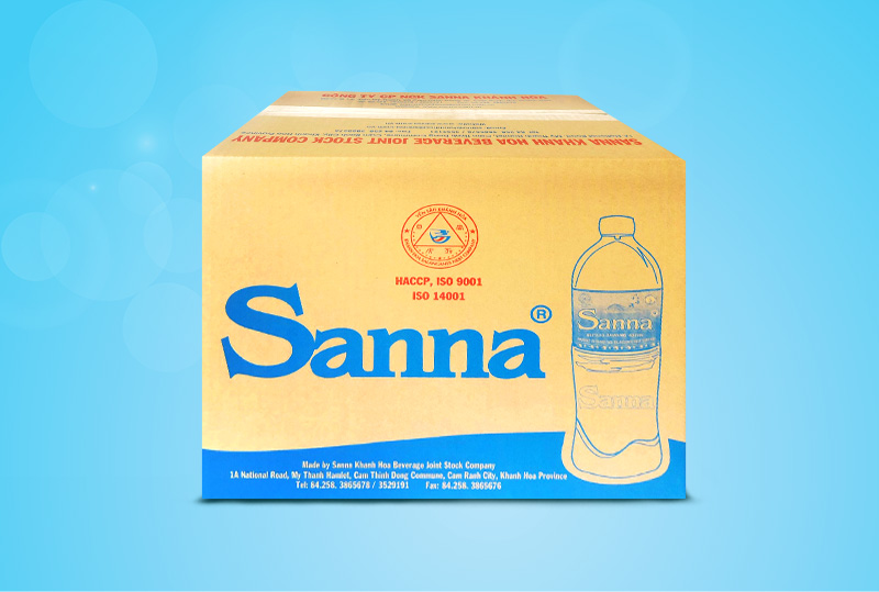 Nước uống Sanna đóng chai 1500ml thùng 12 chai