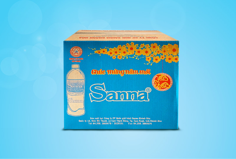 Nước uống Sanna đóng chai 1500ml thùng 12 chai