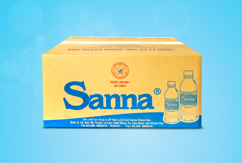 Nước uống Sanna đóng chai 330ml thùng 30 chai
