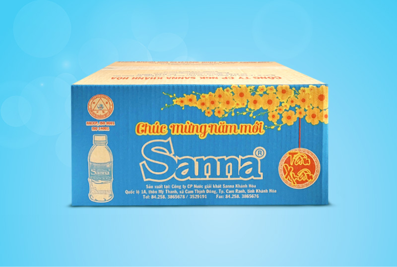 Nước uống Sanna đóng chai 330ml thùng 30 chai