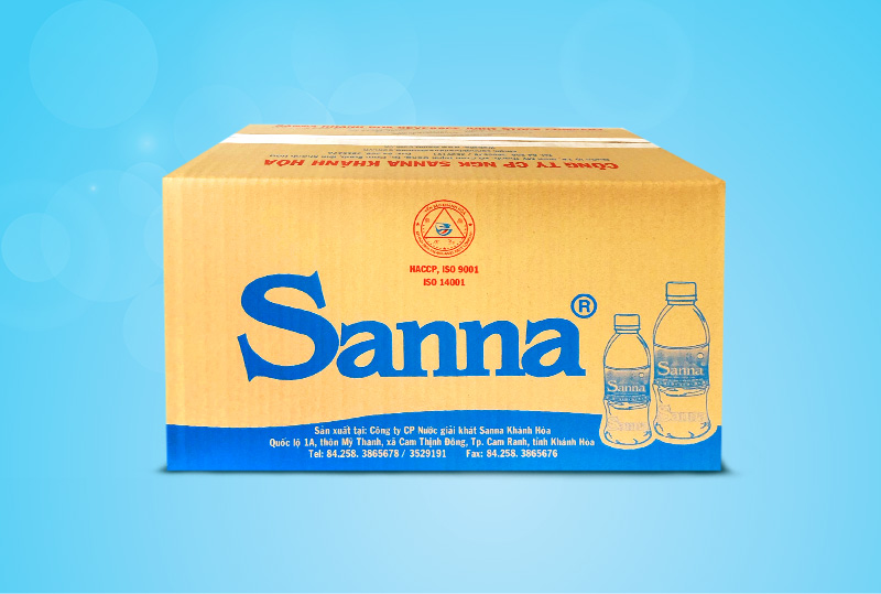 Nước uống Sanna đóng chai 500 ml thùng 24 chai