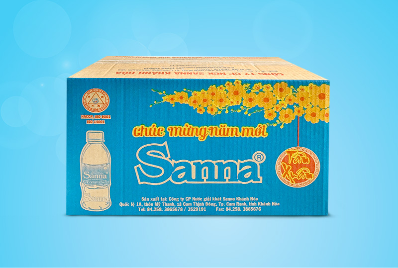 Nước uống Sanna đóng chai 500 ml thùng 24 chai