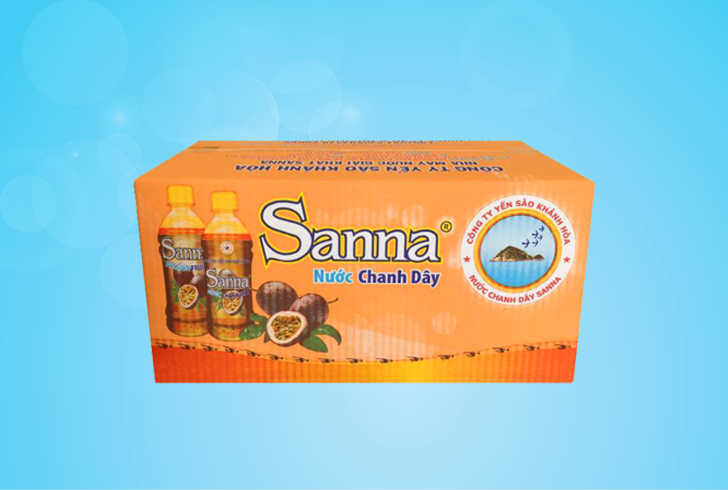 Nước chanh dây Sanna thùng 24 chai