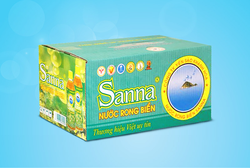 Nước rong biển Sanna, thùng 24 chai