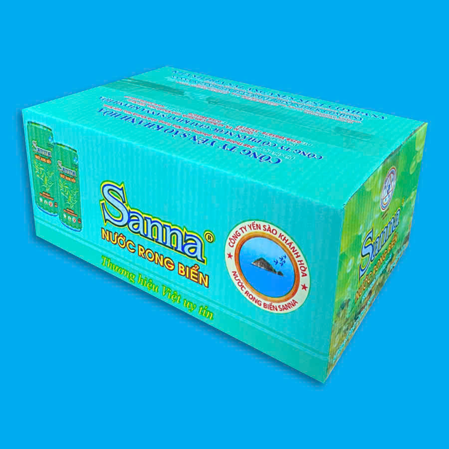 Nước Rong biển Sanna đóng lon 320ml Thùng 24 lon