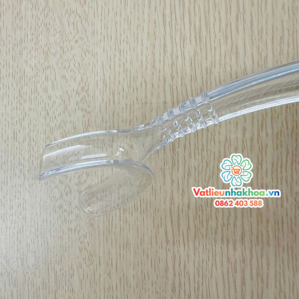 Banh miệng nhựa kéo 1 đầu trắng