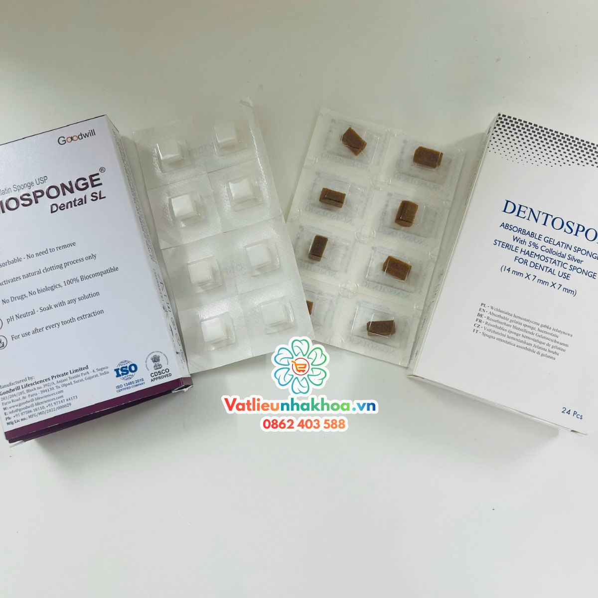 Bông xốp cầm máu Ấn Độ Surgispon Dentospon