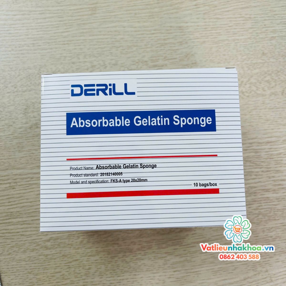 Bông xốp cầm máu Spongel (Hộp 10 gói)